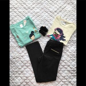 Gymboree Carter’s Girls Pants T Shirts Outfit Sz8